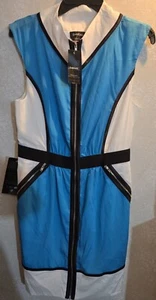 Bebe Into The Wild Chinch Taille Stehkragen Kleid Größe 10 - Bild 1 von 6