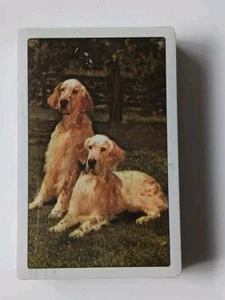Vintage Golden Retriever Dog Playing Cards Sealed - Picture 1 of 2
