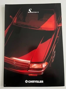 Chrysler International SARATOGA 3.0 V6 French Brochure Early 1990s - Picture 1 of 1