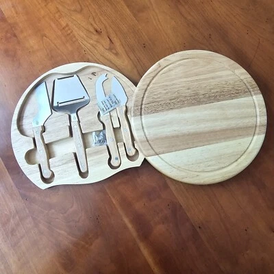 Toscana A Picnic Time 5Pcs Cheese & Tool Board Set 10" Diameter - Image 1 of 4