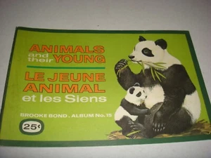 ANIMALS AND THEIR YOUNG CANADIAN BROOKE BOND ALBUM COVER ONLY - Picture 1 of 3