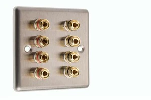 Piastra frontale parete audio AV 4.0 altoparlante - acciaio inox - NO SALDATURA RICHIESTA - Foto 1 di 1