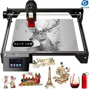 LONGER Laser Graviermaschine 10W Lasergravierer Laser Cutter 10000 mm/min Holz - Bild 1 von 17