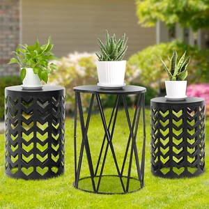Set of 3 Stacking Coffee Tables for Living Room End Tables, Nesting Side Table, - Picture 1 of 6