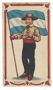 Vintage 50 Nationen der Welt - Argentinien - Lebensversicherung um 1930 Kunst Litho Co. NY - Bild 1 von 2