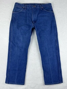 Pantalones de mezclilla Wrangler para hombre azules tiro alto lavado medio talla 38x30 (36x28 medidos) - Imagen 1 de 13