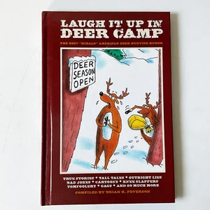 Laugh It up in Deer Camp Hardcover Book Hunting Humor - Imagen 1 de 15