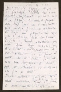 Lettera con autografo del soprano Gilda Dalla Rizza - 1964 - Foto 1 di 2