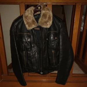 Authentic Vintage Harley Davidson Damen Lederjacke Sx Small - Bild 1 von 11