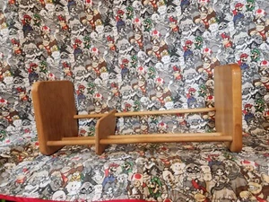Napa Valley Box Co Rack Holder Adjustable Wood CD DVD VHS Book Cassette Shelf - Picture 1 of 4