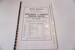 Septiembre 1965 Fascimilie Ferrocarril Carro Aviso de Trabajo Trenes Locos Southern Reg - Imagen 1 de 5