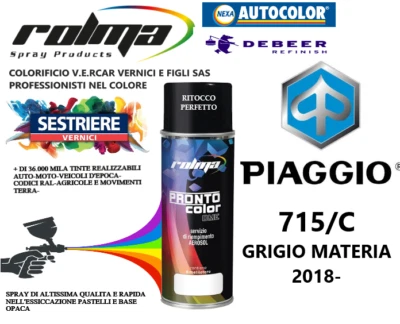 PIAGGIO GRIGIO MATERIA 715/C LUCIDO SPRAY 400ML