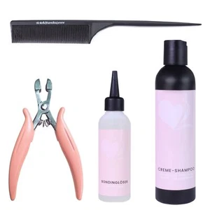 Großes Set zum Lösen von Bonding Extensions, Löser, Shampoo, Bonding Zange Kamm - Bild 1 von 1