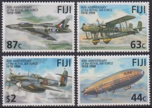 F-EX57985 FIJI MNH 1998 80º ANIV ROYAL AIRMAIL FORCES AVIÓN ZEPPELIN AVION. - Imagen 1 de 2