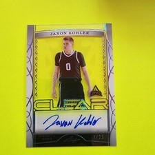 2023 Leaf JAXON KOHLER Clear Auto card # 1/25  #CA-JK1