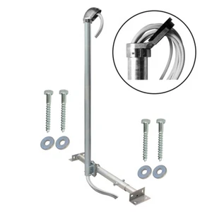 Dachsparrenhalter 120cm Mast SAT Aufdach Montage Sparren Halterung ALU Mastkappe - Bild 1 von 8
