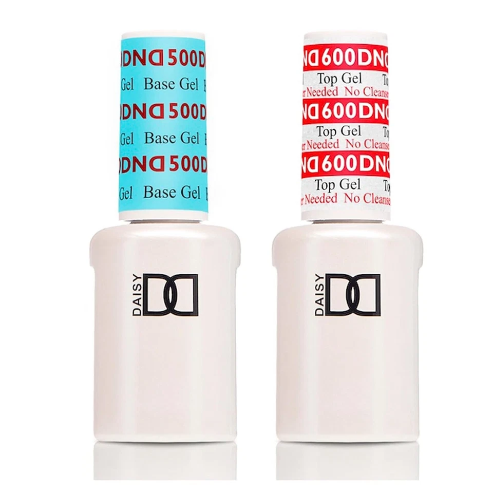 DND DAISY GEL Non-Cleansing Top Coat & Base Coat Set  500 600- NEW - Image 1 of 1