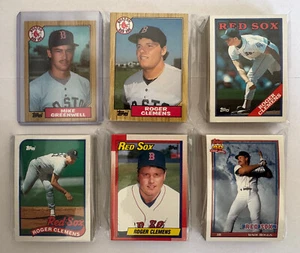 Boston Red Sox 1987-91 Topps Team Set Lot (5 sets w/Clemens, 5 HOFers) - Picture 1 of 3