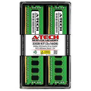 32GB 2x 16GB PC4-2933 RDIMM ASRock Rack SP2C621D32LM3 SPC621D8-2L2T Memory RAM - Picture 1 of 2