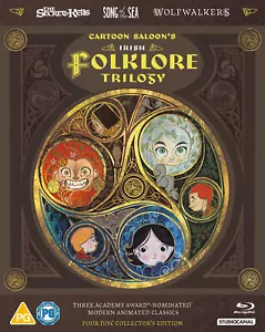 Cartoon Saloon's Irish Folklore Trilogy (Blu-ray) Brendan Gleeson (UK IMPORT) - Picture 1 of 3