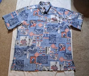Reyn Spooner Popover Hemd Herren 2XL TELEFUNKEN Logo Mikrofon Radio Hawaii - Bild 1 von 9