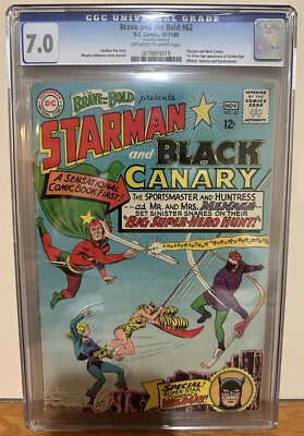 BRAVE AND THE BOLD #62 1965 CGC 7.0 1ST SILVER AGE APPEARANCES OF GOLDEN AGE  - Image 1 of 4