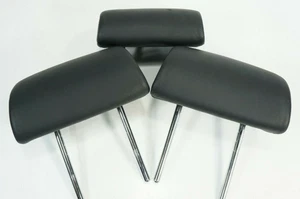 2007-2013 bmw x5 e70 2nd second row seat headrest leather black set of all 3 - Bild 1 von 10