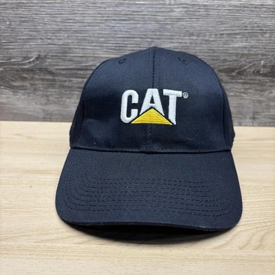 CAT шляпа крышка ремень назад черный желтый логотип вышитый бейсбол Workwear мужской - Изображение 1 из 4