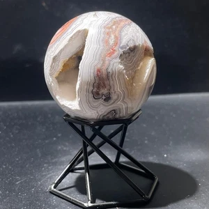 242g Natürliche Mexikanische Achat Kristall Kugel Reiki Heilung Energie Dekoration - Bild 1 von 16