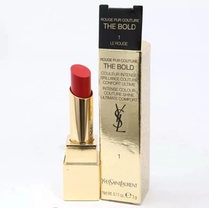 Yves Saint Laurent Rouge Pur Couture The Bold #1 Le Rouge Lipstick 3g Full Size - Picture 1 of 3