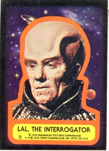 1976 Topps Star Trek #15 Lal, The Interrogator Sticker Card NM Paramount Pics - Picture 1 of 2
