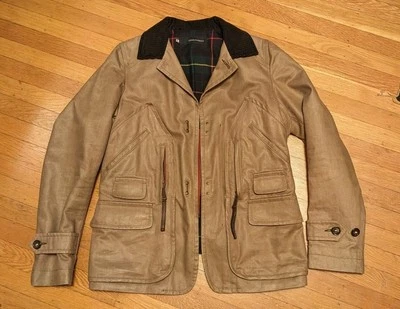 RaRe DSQUARED2 KHAKI JACKET M TARTAN PLAID WOOL LINED - Image 1 of 4