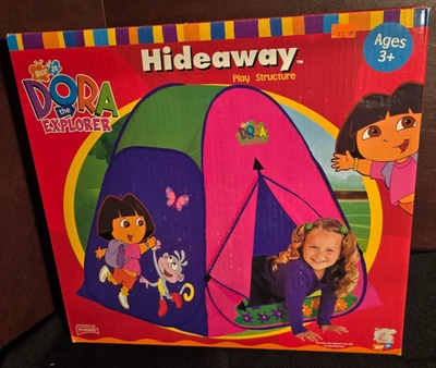 Botas raras 2006 Dora The Explorer escondite estructura de juego interior exterior NUEVAS Foto 1 de 4