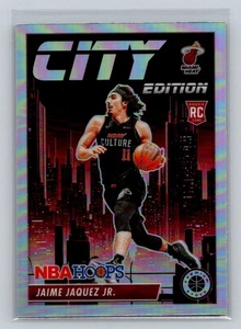 2023-24 Hoops Premium Stock #22 Jaime Jaquez Jr. City Edition Silver Prizm - Picture 1 of 2