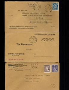 CANADA BACK OF BOOK ENVELOPES WITH O.H.M.S PRINTED ON COVER. - Picture 1 of 2