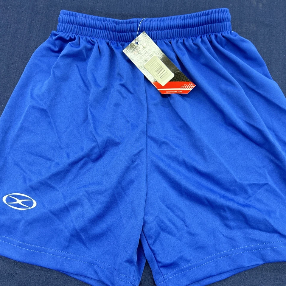 Pantalones Cortos de Fútbol Xara Azul Unisex Ajuste para Jóvenes Pequeños NUEVO Pantalones Cortos de Liga Foto 1 de 4