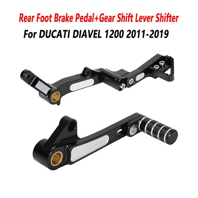 Pedal de freno de pie trasero + palanca de cambios para DUCATI DIAVEL 1200 2011-2019 Foto 1 de 4