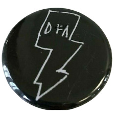 DFA Records Lightning Bolt Logo Promo Pin Pinback Electronica Collectibles 