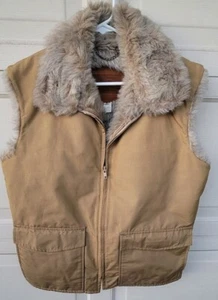 Vintage Woolrich  Fur Vest Jacket M 60s 70s Rare - Picture 1 of 8