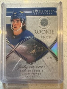 Owen Power Rookie 034/299 2022-23 Upper Deck Exquisite Collection - Picture 1 of 2