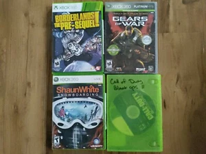 XBox 360 Spiele Lot ungetestet 4 Spiele Gears of War Call of Duty Borderlands Shaun W - Bild 1 von 3