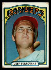 1972 Topps Jeff Burroughs RC Rookie Texas Rangers #191 Low Grade Good