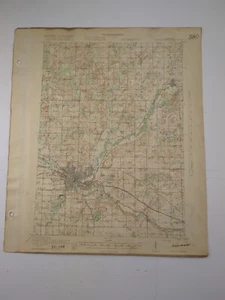 1918 Battle Creek Quadrangle MI Michigan USGS Original Map 20x17 - Picture 1 of 5