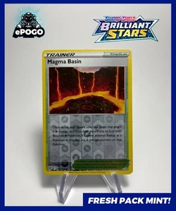 Magma Basin 144/172 Reverse Holo Pokemon TCG Brilliant Stars Pokémon Card MINT ✅ - Picture 1 of 2