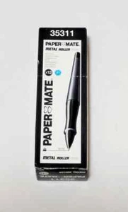 Paper Mate 12 Black Pens Box – Branded Capped Ballpoint Pens – New – Bulk Pack - Picture 1 of 6