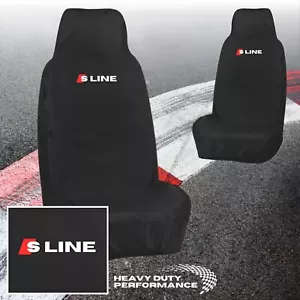 Für Audi Q3 & S LINE - SCHWERE SITZBEZÜGE PREMIUM WASSERDICHT SCHWARZ EINZELN - Bild 1 von 1