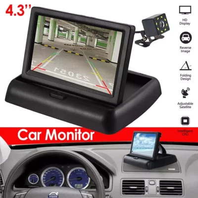 Rear View Reversing Camera Kit HD Night Vision Monitor Parking Car Van Truck Bus - Image 1 of 4