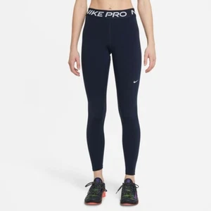 Nike Pro Negro Tiro Medio Malla Paneles Leggings Para Mujer GRANDES - Imagen 1 de 12