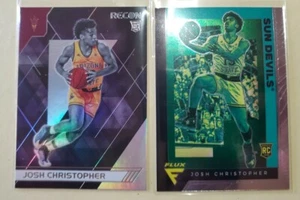 Lote de 2 tarjetas 2021-22 Panini Chronicles Rookie RC Recon & Flux Josh Christopher - Imagen 1 de 2