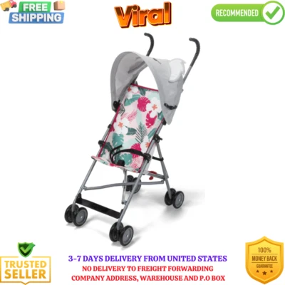 Cosco Kids Comfort Height Toddler Umbrella Stroller with Canopy, Koala, Toddler, - Image 1 of 4